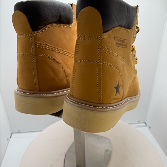 Roofing Nubuck Leather Men’s Work Boots wide width - Picture 4 of 17